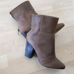 Kelsi Dagger Brown Leather Ankle Boots